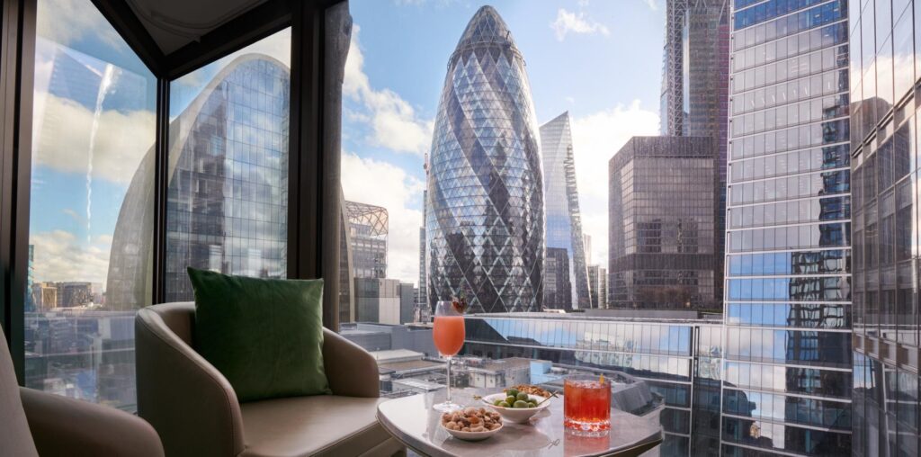 Hotels and places to stay in City of London - Pan Pacific Hotels and places to stay in City of London - Pan Pacific - view from hotel across city of london skyline