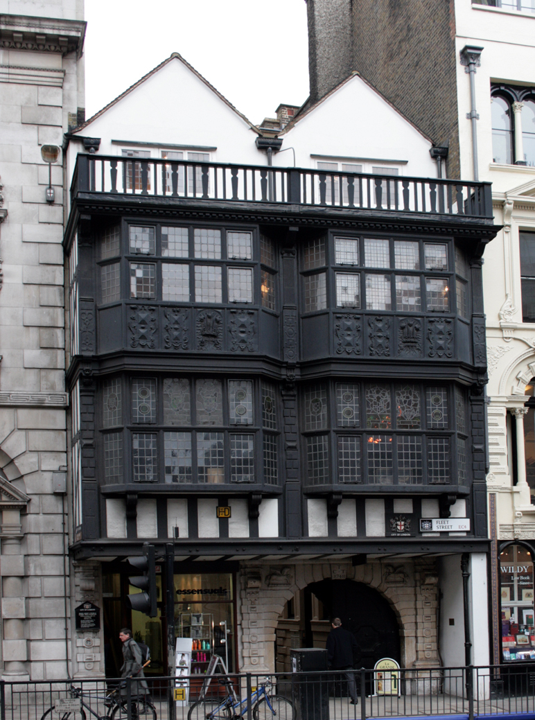 Prince Henry's room - A tudor facade with black beams on a georgian street