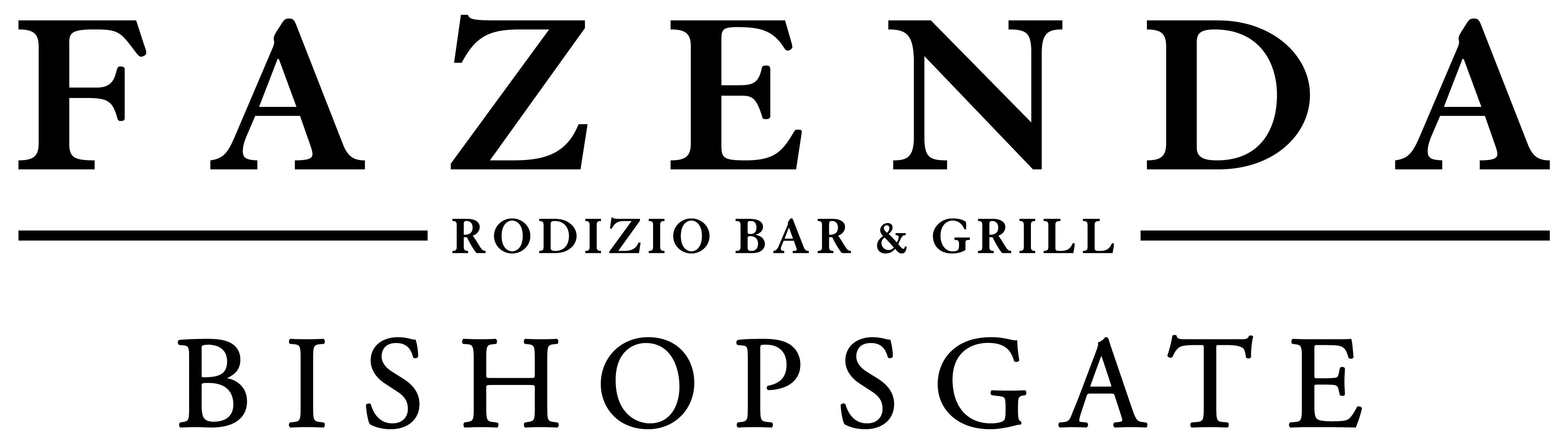 the logo for Fazenda Rodizio Bar & Grill