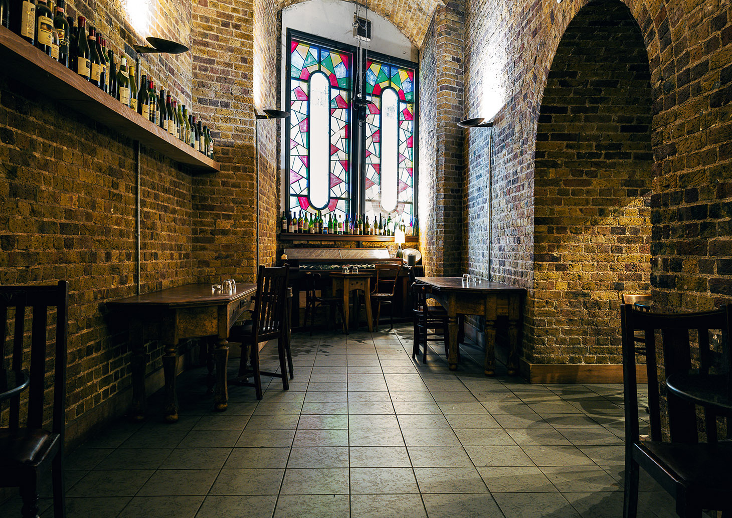 A shot from an empty looking church wing which forms part of The Winemakers Club
